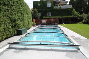 Abdeckung für Pool niedrig